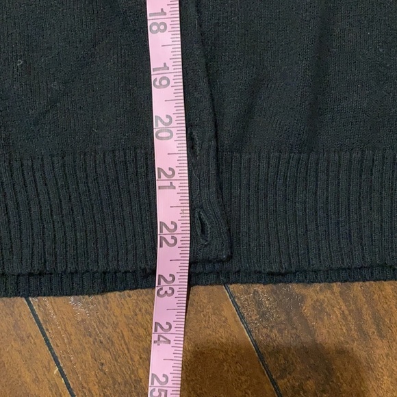 Merona Black Argyle Cardigan Size XS - Picture 6 of 11